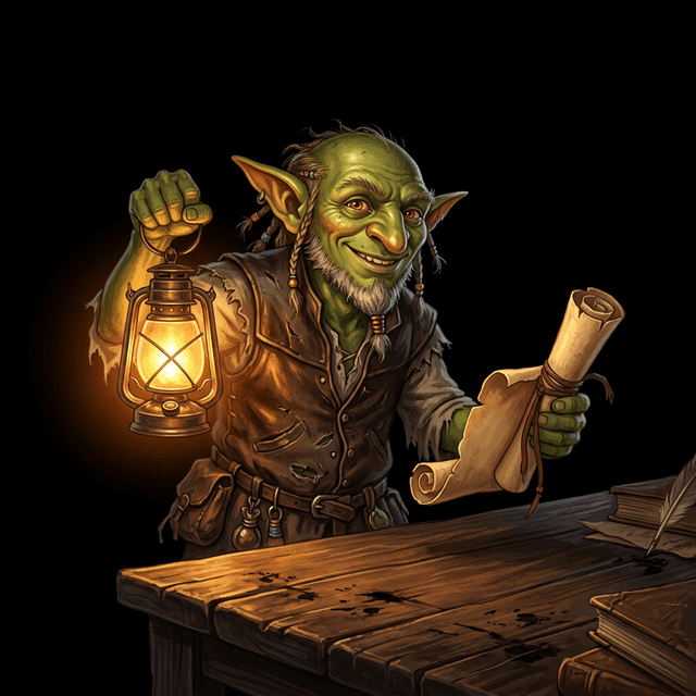 Happy Goblin Researcher